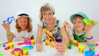 Фантастические животные из плейдо. Игры для детей.