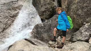 Lorenzo at the Marmitte of Marmolada - Jul 6, 2018