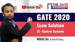 GATE 2020 Answer Key with Solutions for Electrical Paper – Control System (Memory-Based 5Qs)
