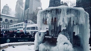 NEW YORK CITY 2017: Last snow in 2017!
