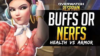 Overwatch Respawn #5 - BUFFS OR NERFS!? Health vs Armor Explained