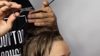 Стрижка UNDERCUT средней длины. ШКОЛА ПАРИКМАХЕРОВ И ВИЗАЖИСТОВ. ОДЕССА.