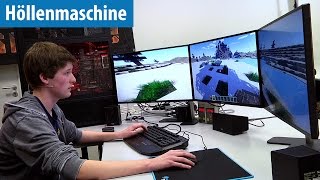 Minecraft mit 2700 FPS auf der Höllenmaschine 7 mit User-Tester Stephan