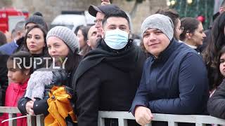 State of Palestine: Bethlehem resumes annual nativity parade at Saint Catherine church