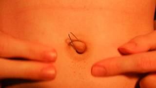 Belly Button Play with Paper Clip