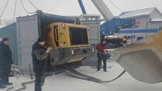Новый погрузчик ChengGong G956C. Достаем из контейнера,собираем автокраном. POV autocrane