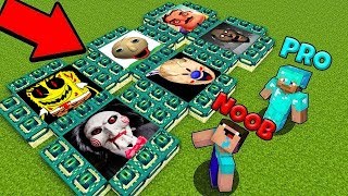 Minecraft Battle: NOOB vs PRO vs HACKER vs GOD: SCARY PITS CHALLENGE / Animation