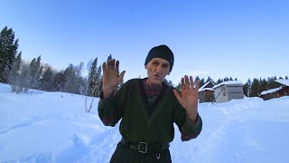 ✅В ГОСТЯХ У ОТШЕЛЬНИКА ДЕДА ЛЮДОЕДА. НА КАРАКАТЕ-БОЛОТОХОДЕ ПО СНЕГУ И НАЛЕДИ. ТЫЧКИ НА НАЛИМА.