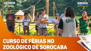 Curso de férias no zoológico de Sorocaba - TV SOROCABA/SBT