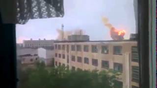 Обстрел центра Донецка 20.10.14 "Точкой У" .