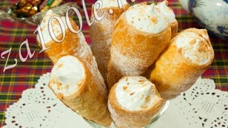 Слоеные трубочки с белковым заварным кремом - Наталья Ким