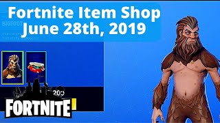 Item Shop Fortnite Today | Bigfoot Skin | Live June 28th 2019