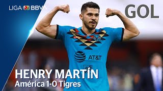 Gol de H. Martín | América 1 - 0 Tigres UANL | Liga BBVA MX - Clausura 2020  - Jornada 2