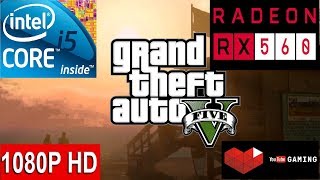 GTA V -- GTA 5 -- Intel Core i5 7400 -- AMD Sapphire Radeon RX 560 2GB GDDR5 -- Gameplay