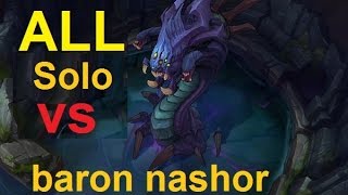 ALL League of Legends champions | Solo Baron | PART 1