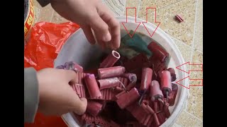 Взорвали связку из 300 петард в ведре / мощная петарда / новый год 2020 /
