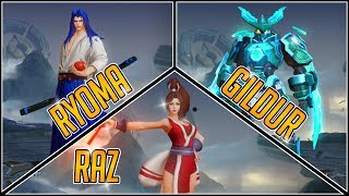 HOW DO THESE 3 AOV HEROES LOOK LIKE IN CHINA? | King of Glory Ryoma, Gildur and Raz