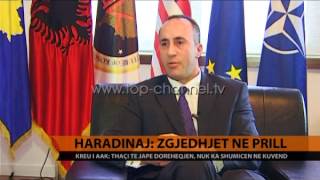 Haradinaj: Zgjedhjet në Prill - Top Channel Albania - News - Lajme