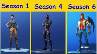 ALL TIER 100 SKINS SEASON 1-6 (Fortnite Battle Royale)
