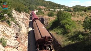 Diesel freight train in Croatia Malovan 2017.
