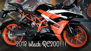 2018 KTM RC200 BLACK! Walkaround and updates!