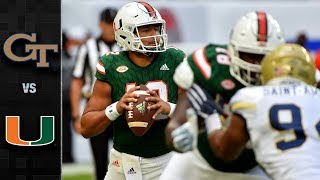 Georgia Tech vs. Miami Football Highlights (2017)