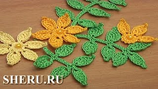 Веточка в технике ирландского кружева Урок 46