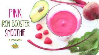 Pink Iron Boosting Smoothie - baby food +6M