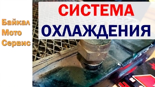 Система охлаждения мотоцикла. Радиатор. Помпа. Термостат. Расширительный. Антифриз.