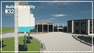 Building A City #32 // Swimming Center Part 1 (Swimming Stadium) // Minecraft Timelapse