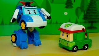 Мультфильмы с игрушками Робокар Поли - Солнечное затмение.