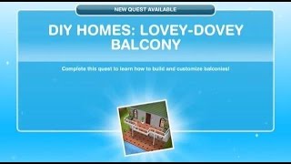 [The Sims Freeplay] - DIY Homes: Lovey-Dovey Balcony Görevi