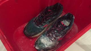 Mizuno Wave Sneakers Trainers get wet and messy