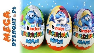 Smerfy Poszukiwacze Zaginionej Wioski - Kinder Niespodzianka Maxi - Monia i Agatka - Unboxing