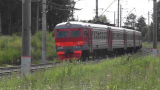 ЭлектропоездЭР2Т-7217/ЭР2Р-7055 перегон Тучково - Кубинка-1