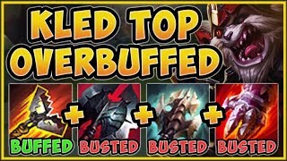 WTF! RIOT 100% WENT TOO FAR WITH KLED Q BUFF! BUFFED KLED SEASON 9 TOP GAMEPLAY! - League of Legends