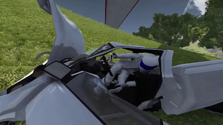 BeamNg.Drive Интересные мультики про машинки для мальчиков! Стиг упал на машине с горы и разбился