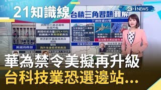 封殺不手軟! 華為禁令美國擬再升級! 台灣科技業恐被迫選邊站...｜主播 廖婕妤｜【知識小學堂】20200116｜三立iNEWS