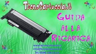 Istruzioni per la ricarica delle cartucce Samsung 404 Xpress C430 C480 F N W