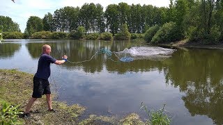 РЫБАЛКА НА КАСТИНГОВУЮ СЕТЬ! ПЕРВЫЙ РАЗ ВЗЯЛИ ЭТУ ШТУКУ В РУКИ!