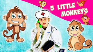 Five Little Monkeys | Nursery Rhymes & Kids Songs | Children Songs