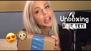 ASMR unboxing Blue Yeti USB microphone | soft whispering