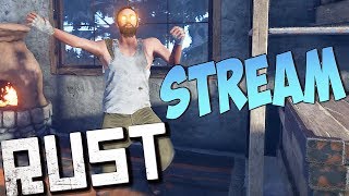 RUST ТРОЛЛИНГ - Чужой в доме! Девушка и Дед чебурек (стрим trolling в раст, чертежи, loot, стрельба)