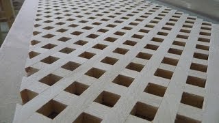 Изготовление деревянной решетки (обычная)