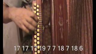 Ветер с моря дул с нотами в цифрах. Играй гармонь.