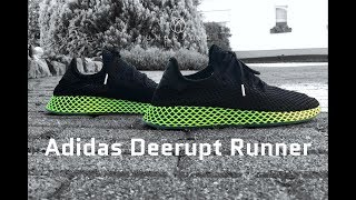 Adidas Deerupt Runner ‘core black/ash blue’ | UNBOXING & ON FEET | fashion shoes | 4K