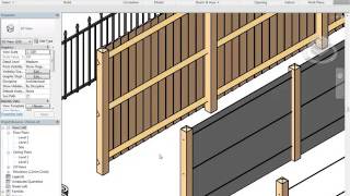 Revit Confined Dwelling 05 Adding Fences
