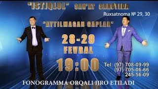 Afisha - Handalak 28-29 fevral kunlari konsert beradi 2016