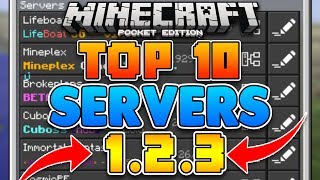 TOP 10 BEST SERVERS for Minecraft Pocket Edition (1.2+)