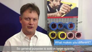 Greg Perkins from Tesa tapes at the Painting and Decorating Show 2016